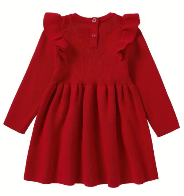 Vestido de punto rojo - Imagen 2