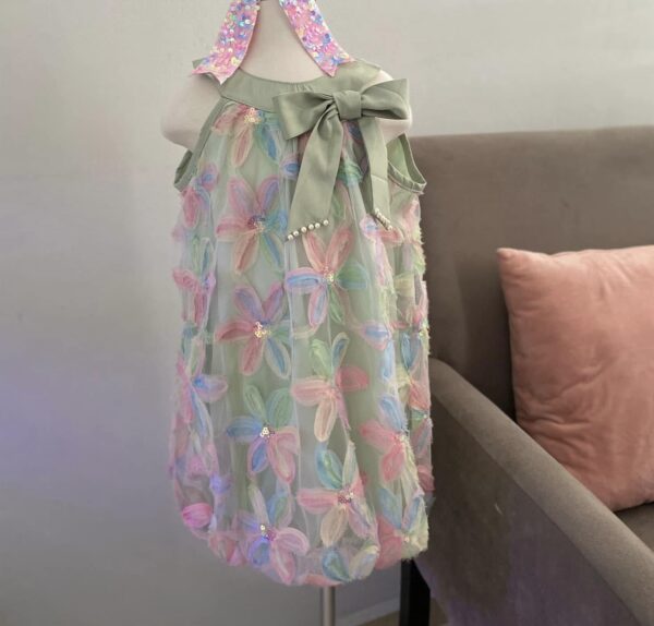 Vestido de fiesta verde